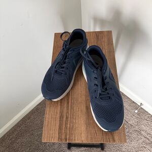 ABEO Women's Sneaker MXV Shift Metatarsal Navy Blue Knit Arch Heel Support EUC